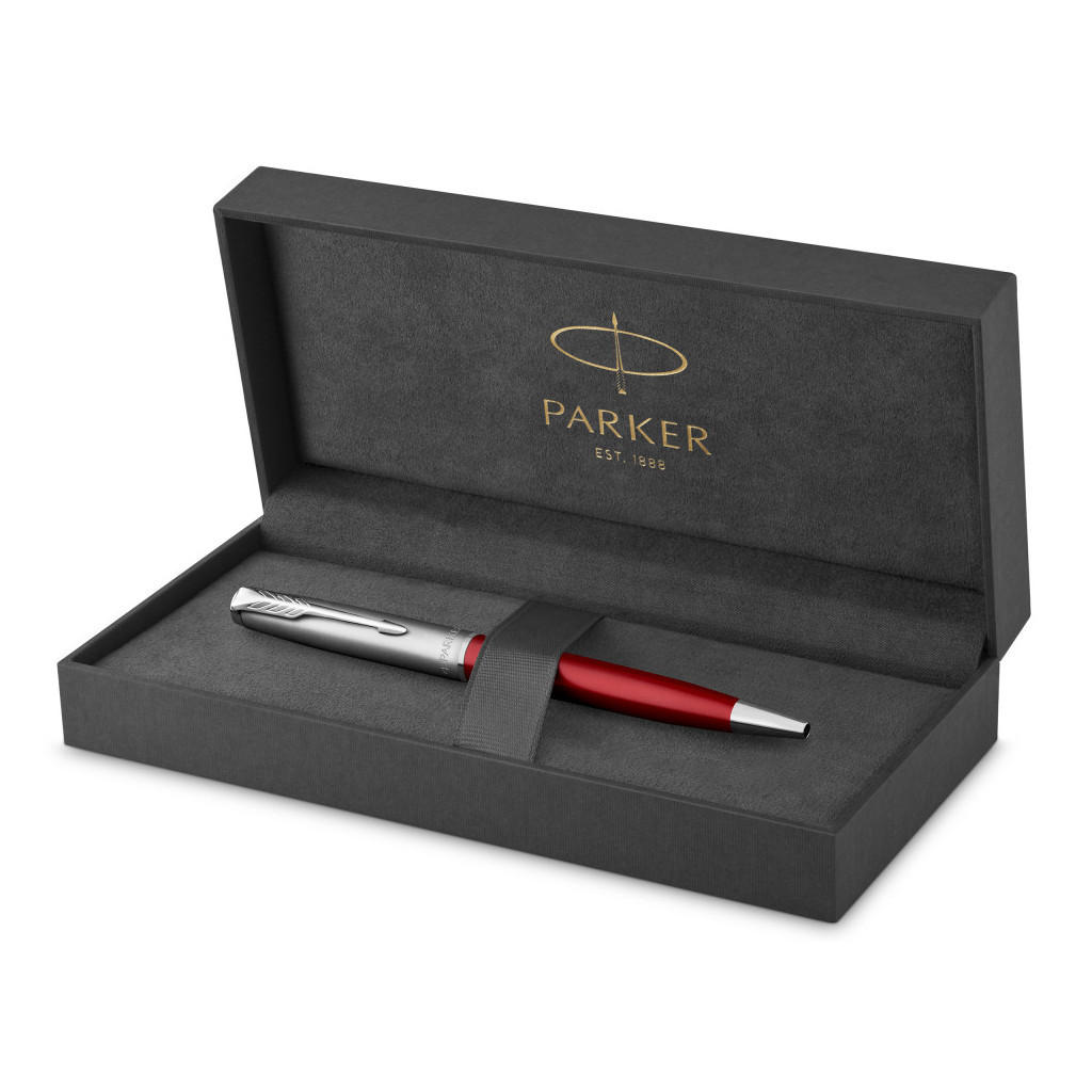 Ручка кулькова Parker SONNET 17 Essentials Metal Red Lacquer CT BP (83 632) - зображення 3