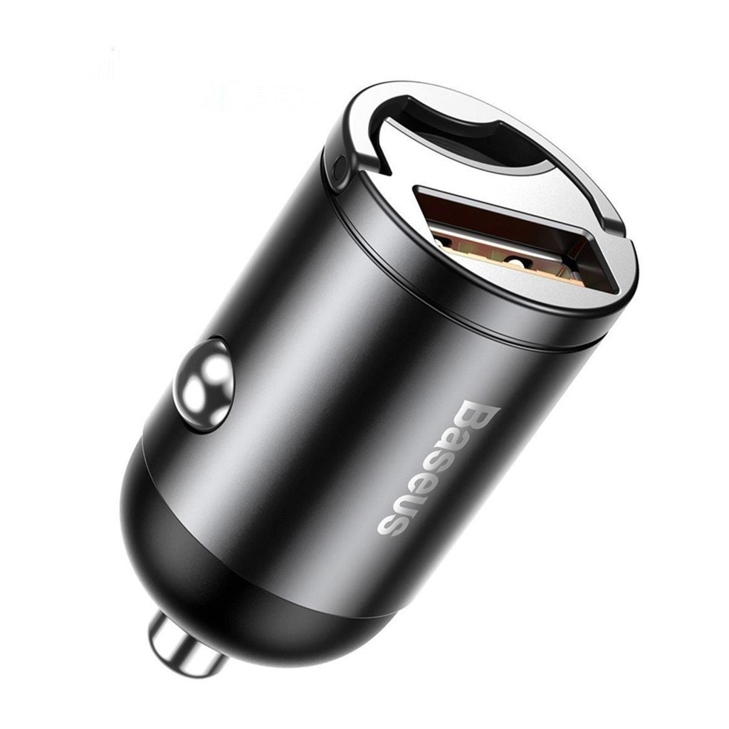 Зарядний пристрій Baseus Tiny Star Mini Quick Charge Car Charger USB-A Gray (VCHX-A0G) - зображення 1