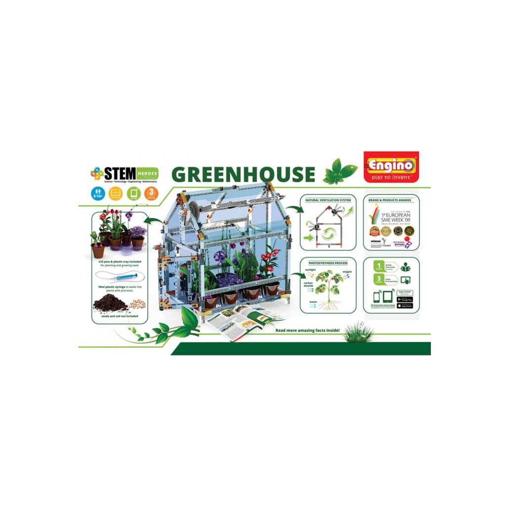 Конструктор Engino Stem Ботанічна лабораторія (міні теплиця) (STEM47) - зображення 8