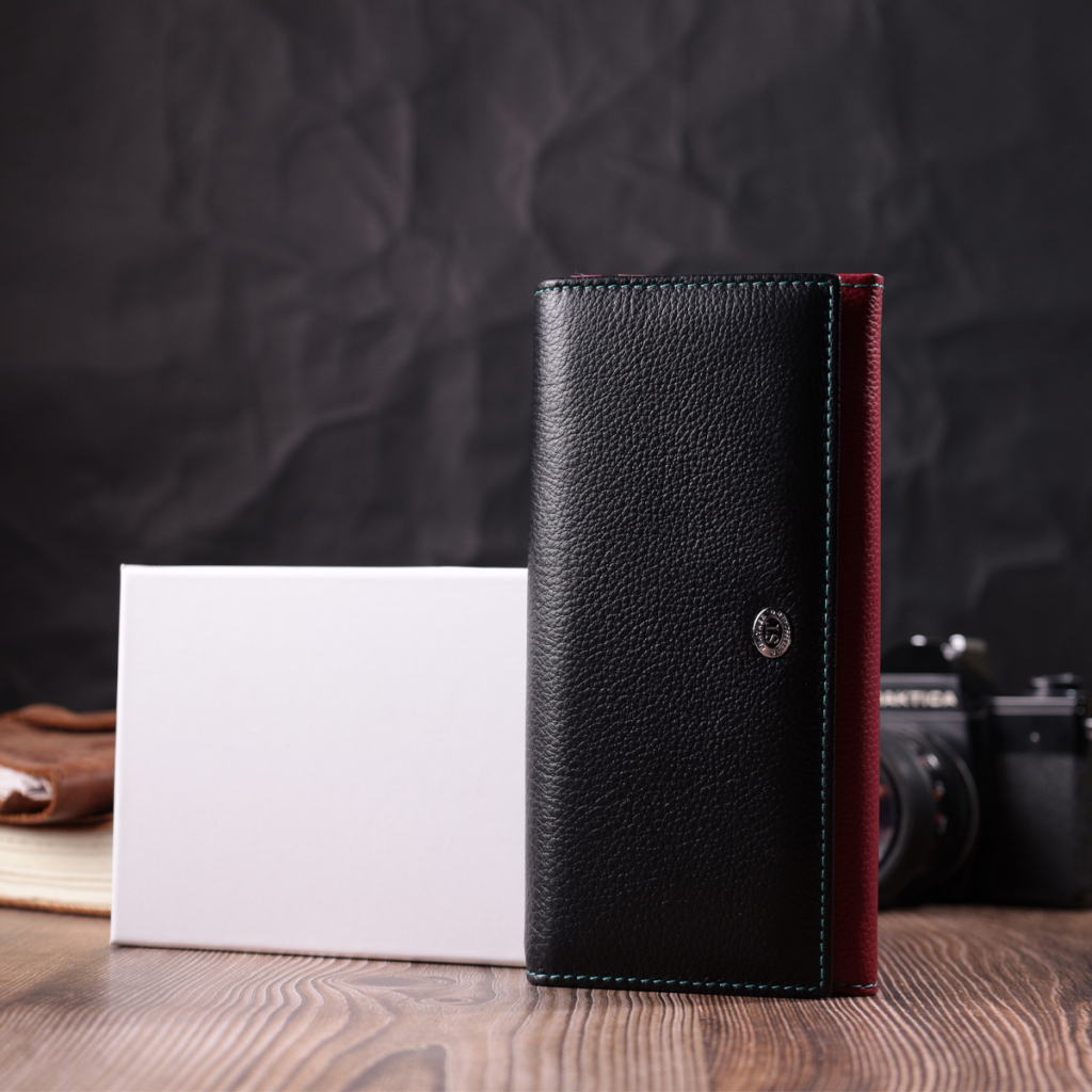 Гаманець ST Leather З натуральної шкіри Різнокольоровий (22517) - зображення 10