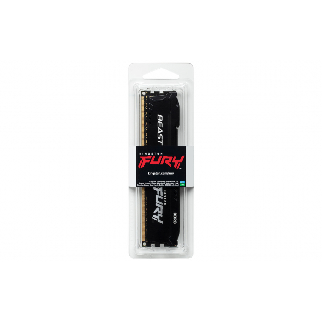 Модуль пам'яті для комп'ютера DDR3 8GB 1866 MHz Fury Beast Black Kingston Fury (ex.HyperX) (KF318C10BB/8) - зображення 5