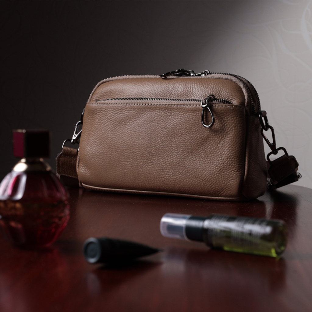 Сумка Vintage Жіноча з натуральної шкіри Бежева (22599) - зображення 11