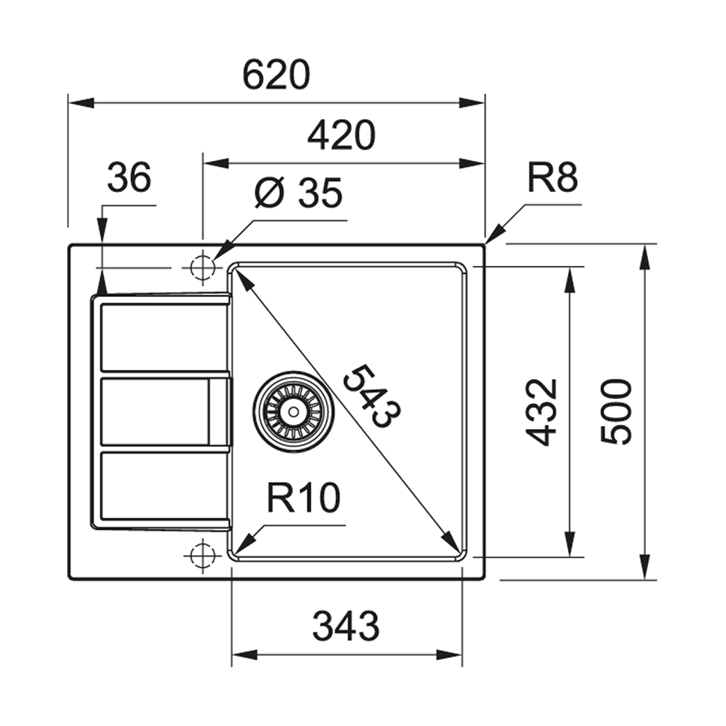 Мийка кухонна Franke Sirius SID 611-62/143.0627.288 (143.0627.288) - зображення 4