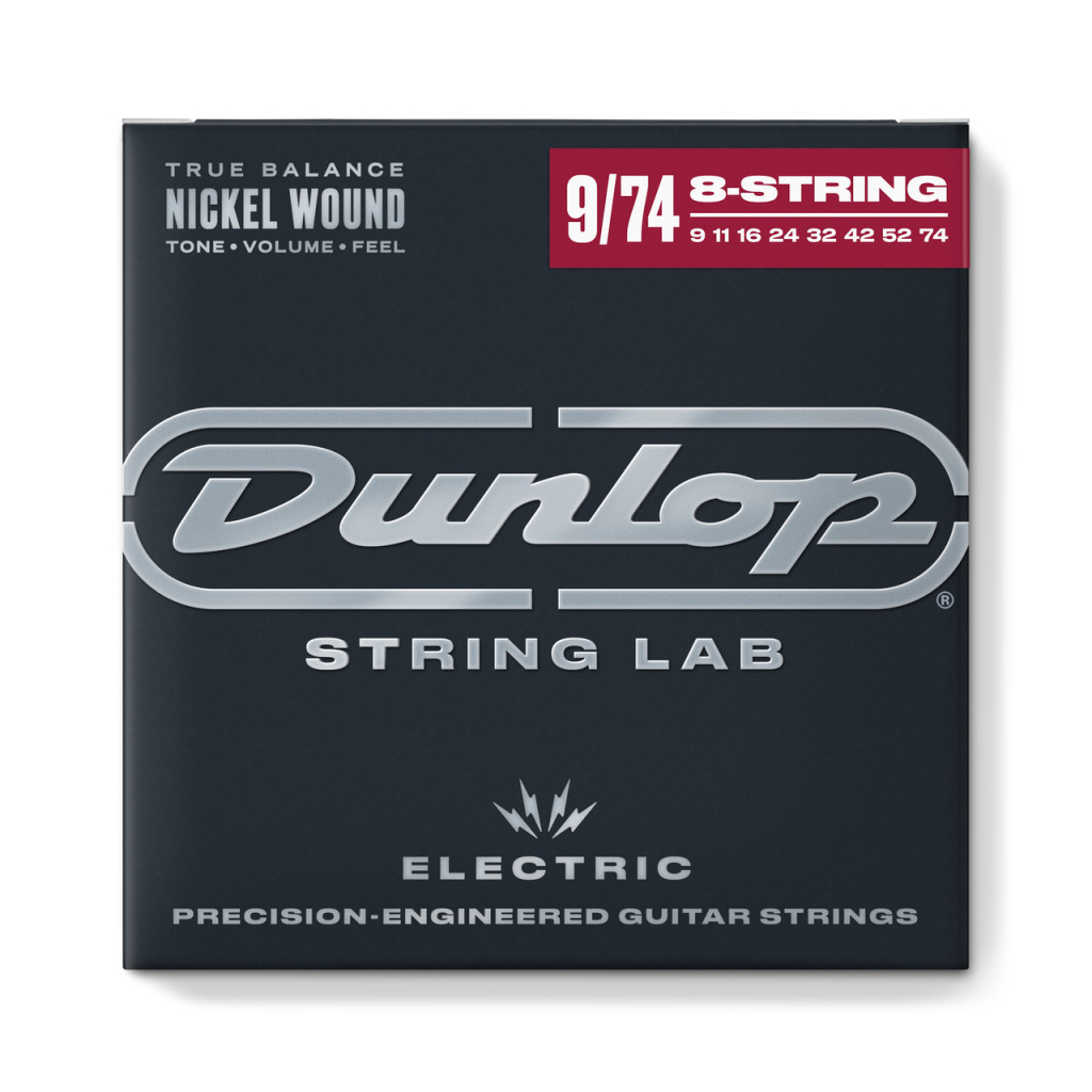 Струни для гітари Jim Dunlop Nickel Wound Electric Guitar Strings 09-74 | 8-String (DEN0974-8) - зображення 1