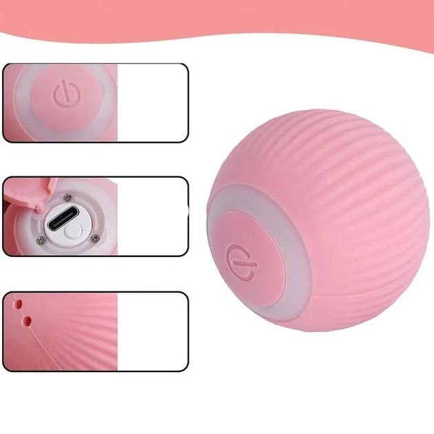 Смарт-іграшка для котів – автоматичний котячий м’яч з USB зарядкою - изображение 6