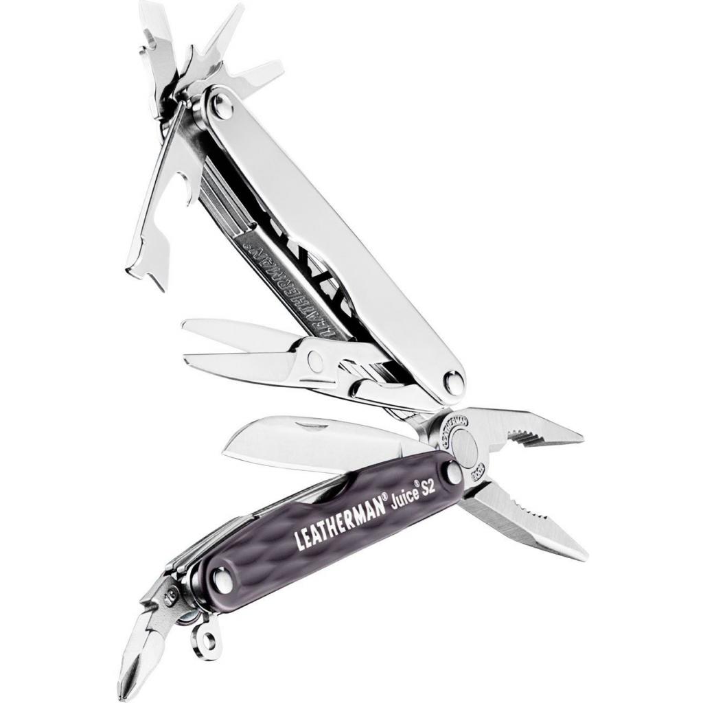 Мультитул Leatherman Juice S2 - GRANITE GRAY, зі шкіряним чохлом, подарункова коробка (831985) - зображення 2