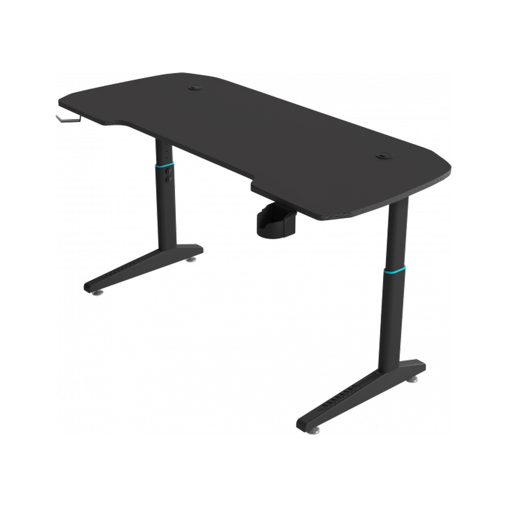 Комп'ютерний стіл GT Racer T-1229 Black (T-1229 (120x60x71-79) Black) - зображення 1