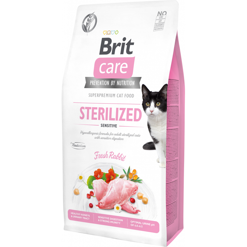 Сухий корм для кішок Brit Care Cat GF Sterilized Sensitive 7 кг (8595602540754) - зображення 1