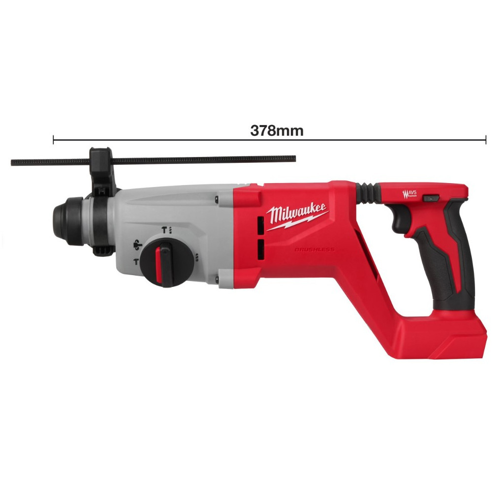 Перфоратор Milwaukee M18 BLHACD26-0, SDS PLUS 2,6 Дж, 3 режими (без АКБ та ЗП) (4933492483) - изображение 6