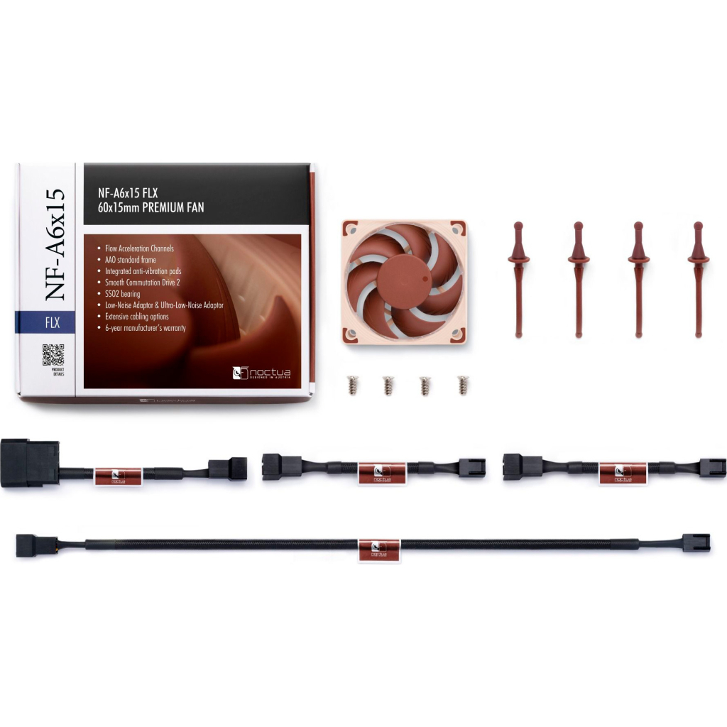 Кулер до корпусу Noctua NF-A6x15 FLX - зображення 5