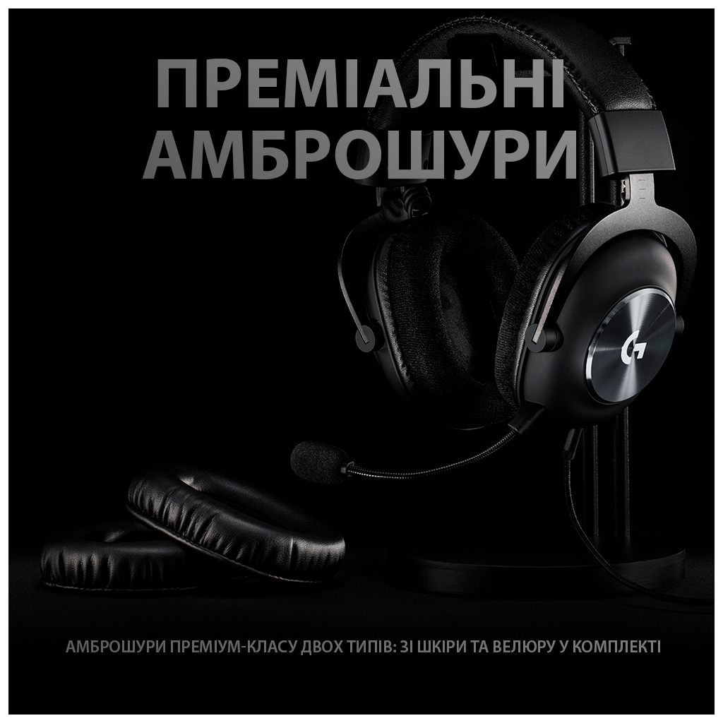 Навушники Logitech G PRO X Gaming Headset Black (981-000818) - зображення 3
