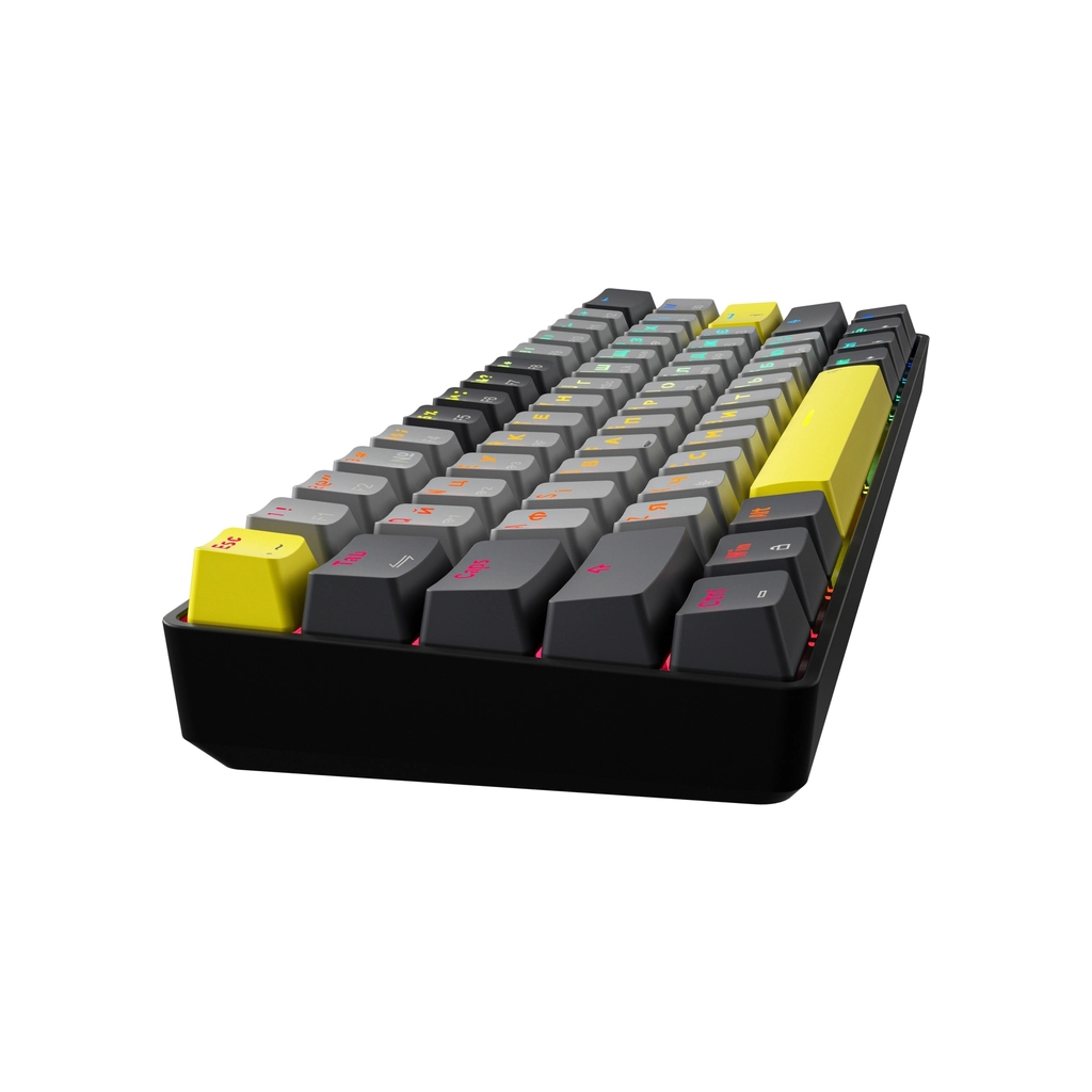 Клавіатура GamePro MK130G Pro Outemu Red Switch Hot-Swap 60 RGB USB/Wireless/Bluetooth Black (MK130G Pro) - изображение 3