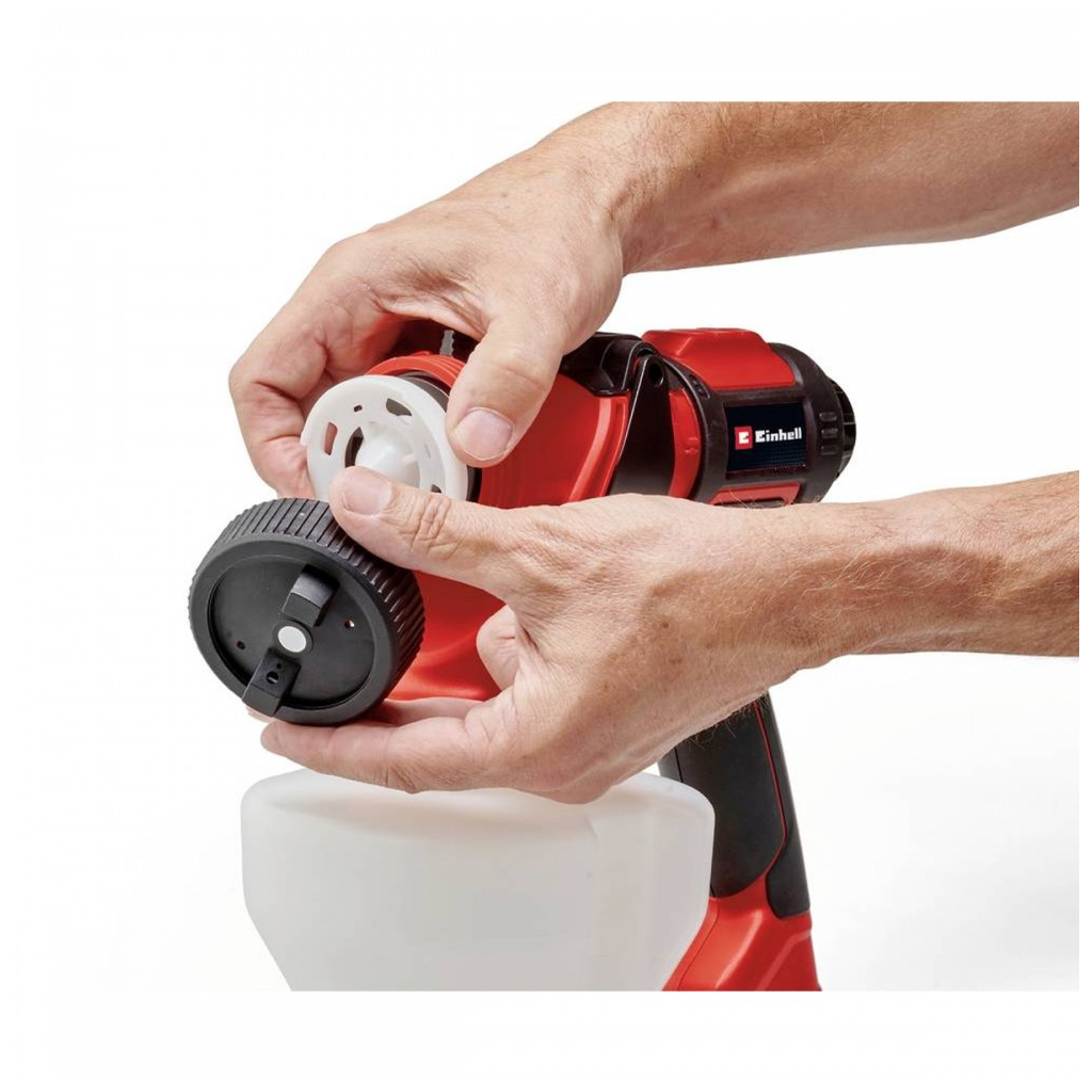 Фарбопульт Einhell TE-SY 18/90 Li - Solo, 18V, 1000мл/хв, 1200мл (без АКБ та ЗП) (4260040) - изображение 5
