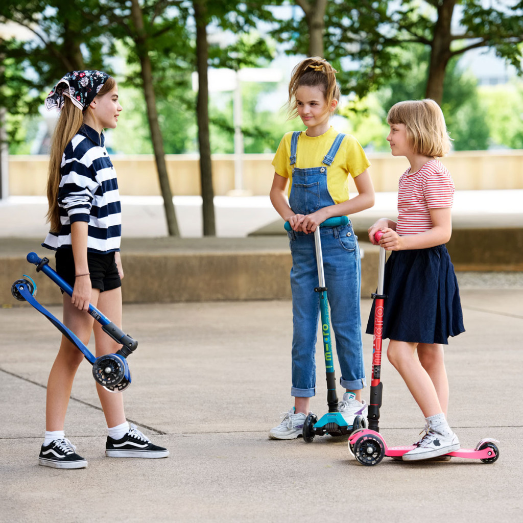 Самокат Micro Maxi Deluxe Foldable LED Coral Pink (MMD093) - зображення 9