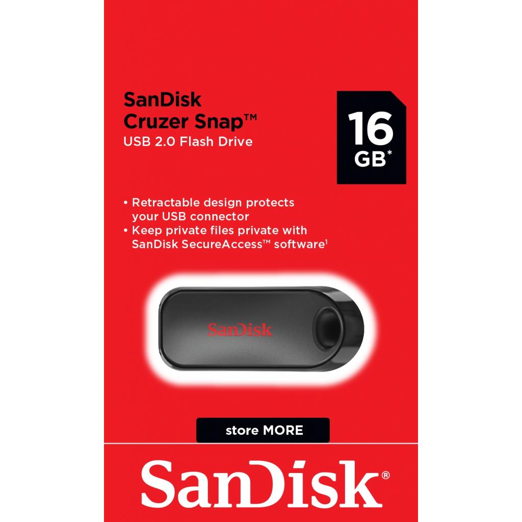 USB флеш накопичувач SanDisk 16GB Cruzer Snap USB 2.0 (SDCZ62-016G-G35) - зображення 6