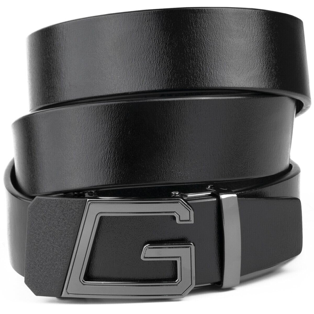 Ремінь Vintage Чоловічий з пряжкою автомат Чорний (20322) - зображення 1
