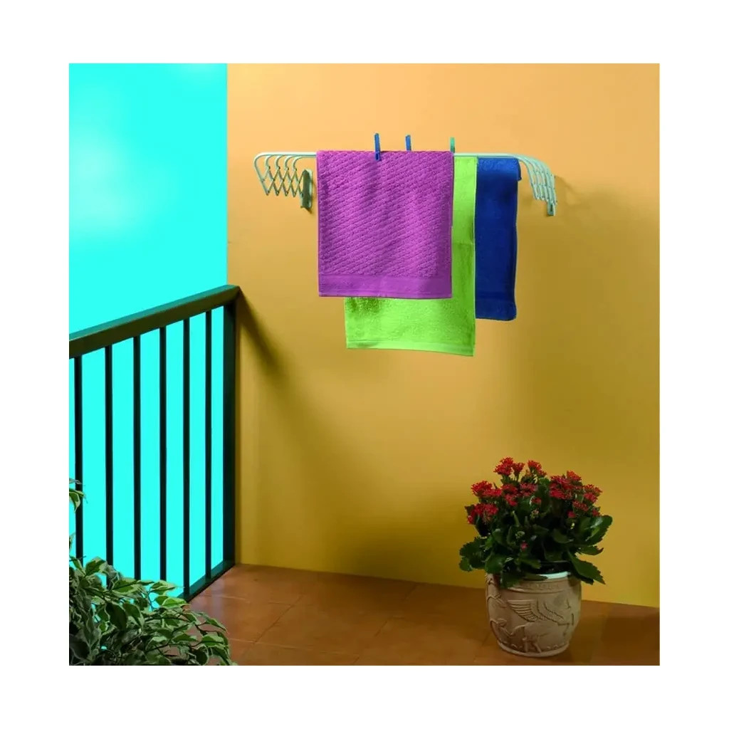 Сушарка для білизни Gimi Brio Super 120 настінна 6 м (156051) (928577) - зображення 2