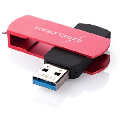 USB флеш накопичувач eXceleram 64GB P2 Series Red/Black USB 3.1 Gen 1 (EXP2U3REB64) - зображення 2