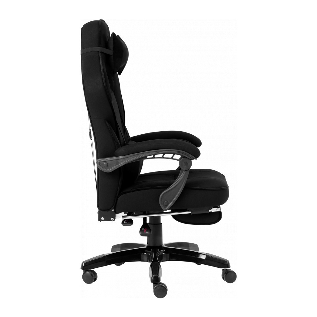 Крісло ігрове GT Racer X-2749-1 Black (X-2749-1 Fabric Black Suede) - зображення 4