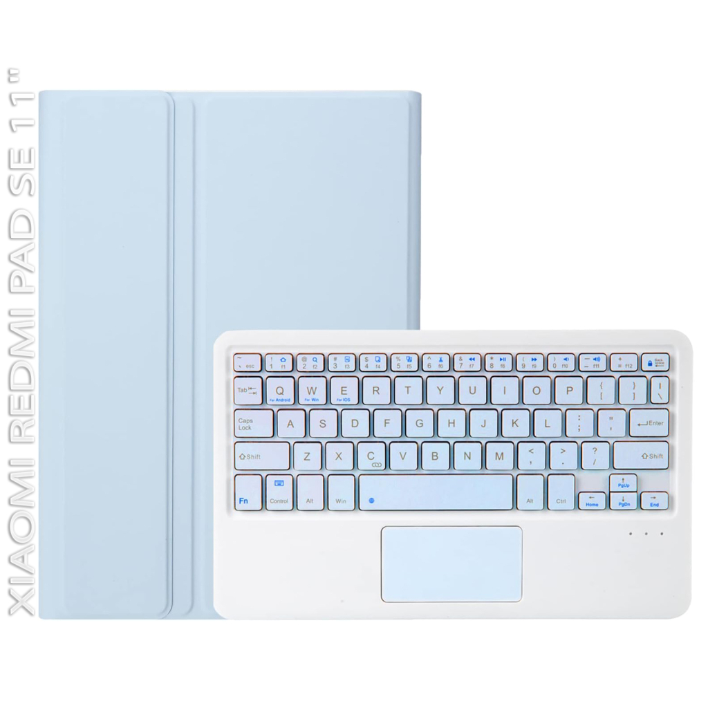 Чохол до планшета BeCover Keyboard+TouchPad Xiaomi Redmi Pad SE 11" Light Blue (712398) - зображення 1