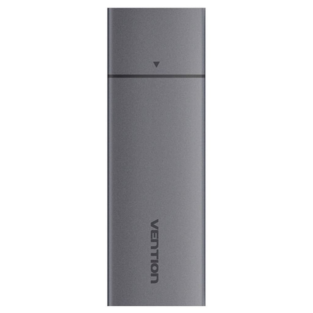Кишеня зовнішня Vention SSD M.2 (NVME) M-key USB Type-C 3.2 gray (KPGH0) - зображення 2