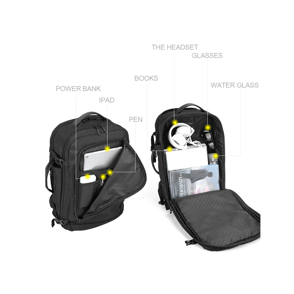 Рюкзак для ноутбука Porto 15.6" RNB-4027BK black (RNB-4027BK) - зображення 3