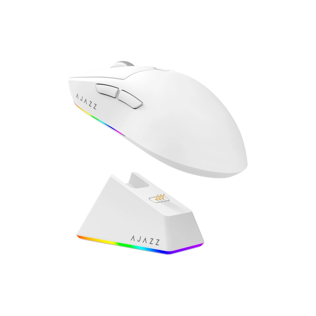 Мишка Ajazz AJ139 V2 MC Wireless/Bluetooth/USB White (AJ139-V2-MC-W) - зображення 2