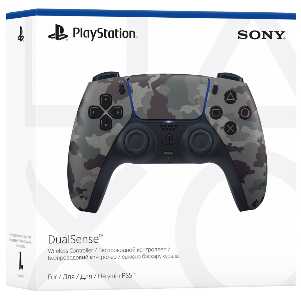 Геймпад Sony Playstation DualSense Bluetooth PS5 Grey Camo (1000050561) - зображення 5