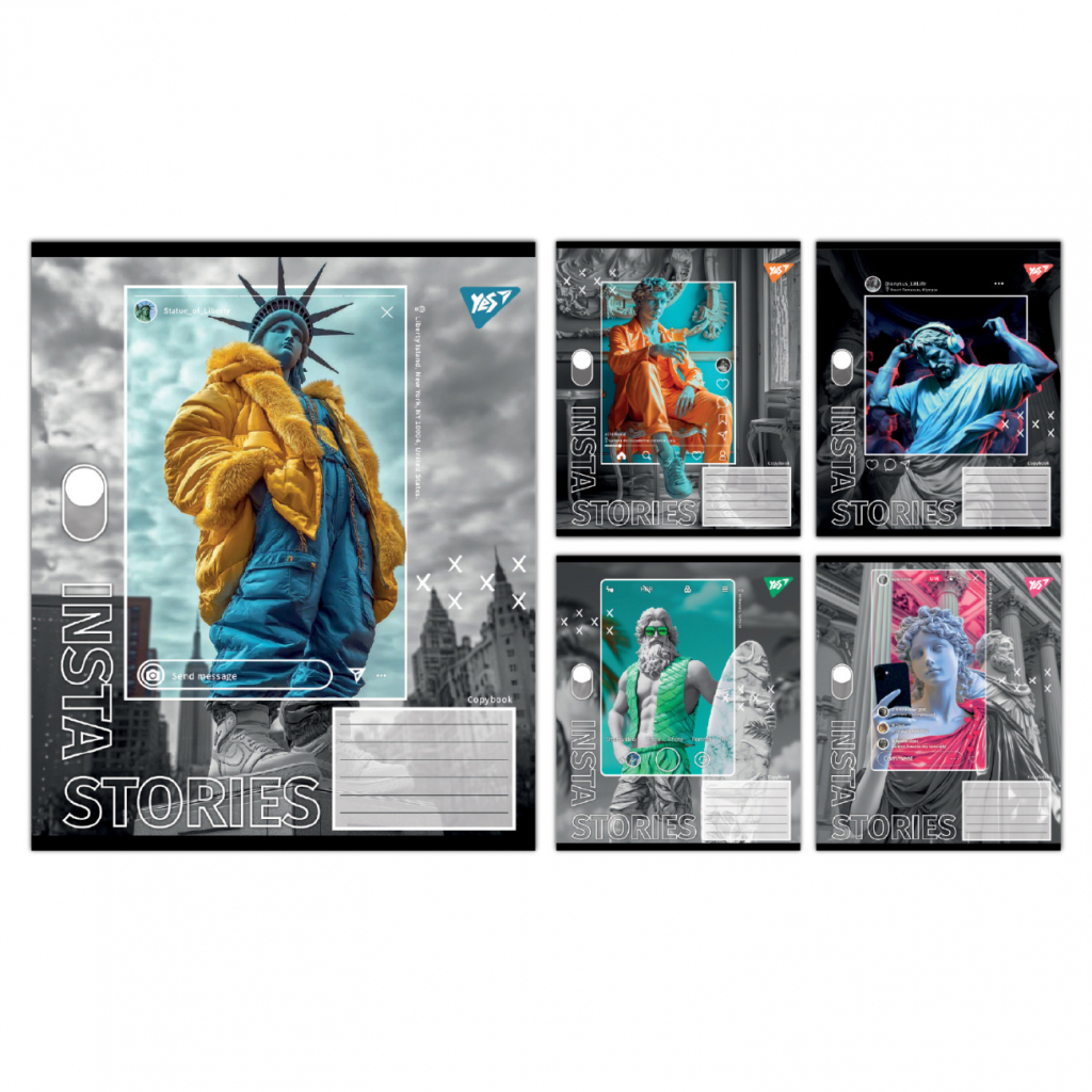 Зошит Yes Insta Storys А5 60 аркушів клітинка (767946) - зображення 1