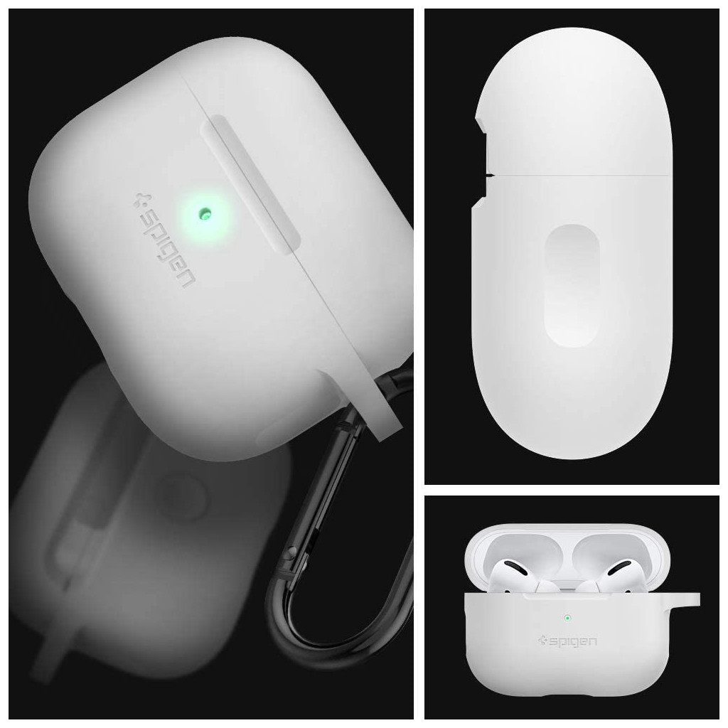 Чохол для навушників Spigen для Airpods Pro Silicone Fit White (ASD00534) - зображення 3