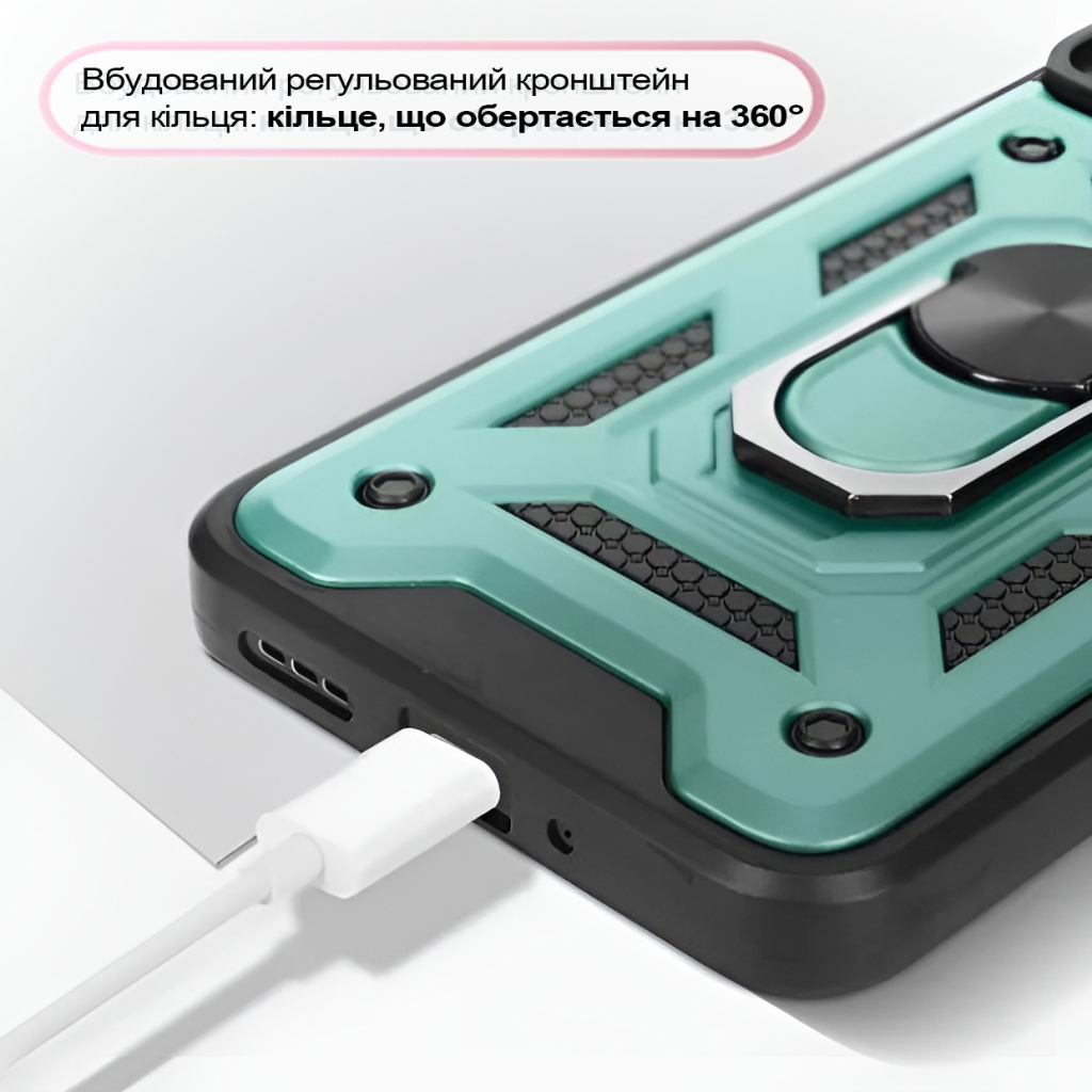 Чохол до мобільного телефона BeCover Military Xiaomi Redmi 13 Dark Green (711553) - зображення 6
