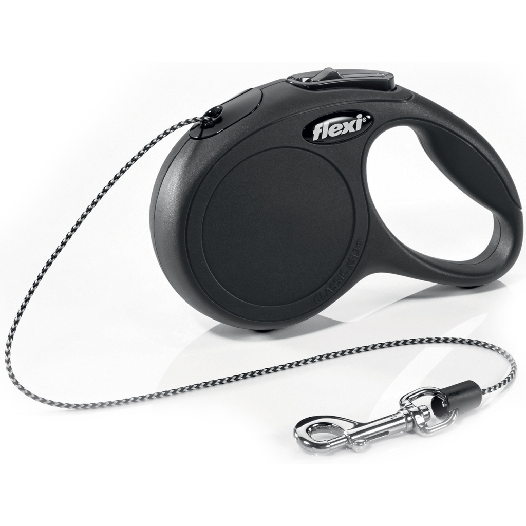 Повідець для котів Flexi Cat трос XS 3 м чорний (4000498023426) - зображення 1