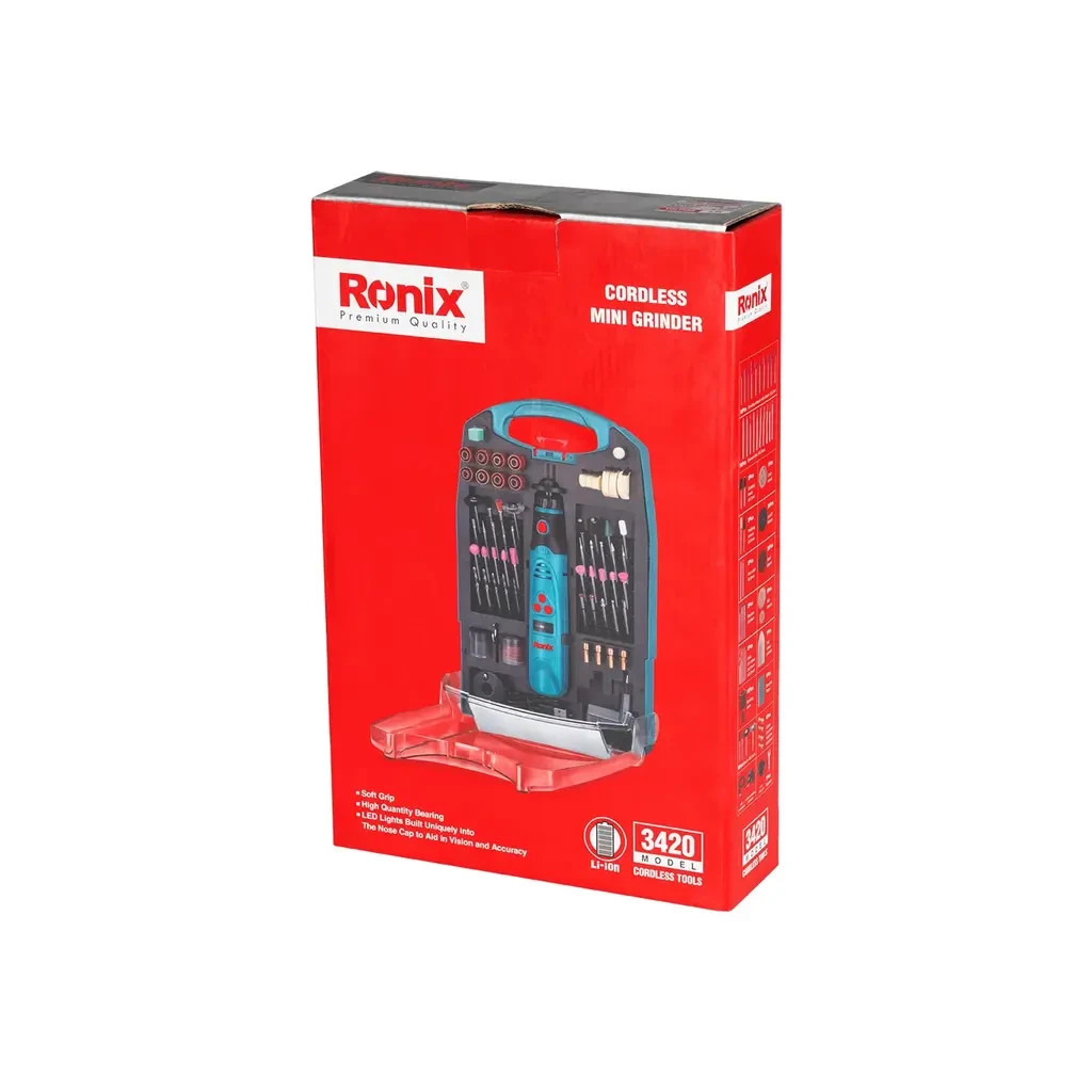 Гравер Ronix міні, акумуляторна, набір (3420) - изображение 10