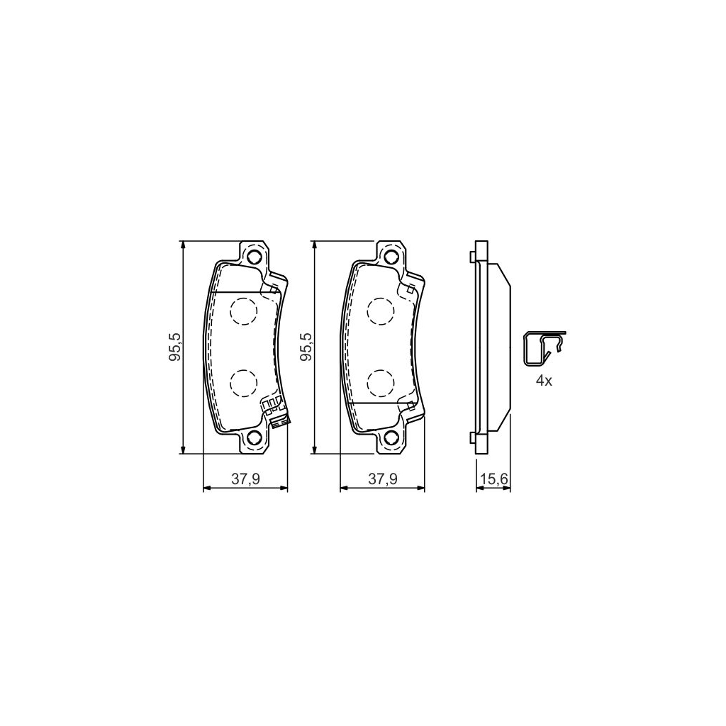 Гальмівні колодки Bosch 0 986 424 790 - зображення 1