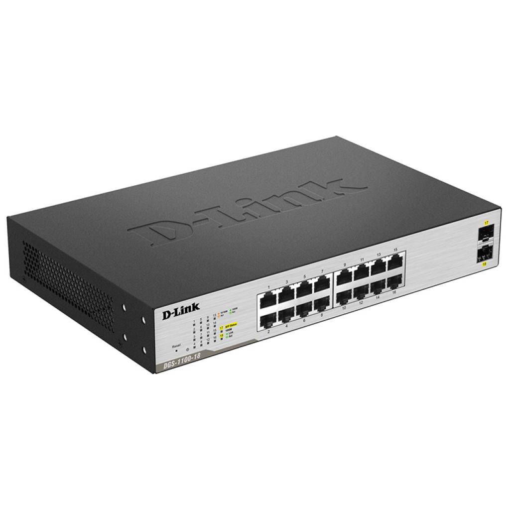 Комутатор мережевий D-Link DGS-1100-18 - зображення 2