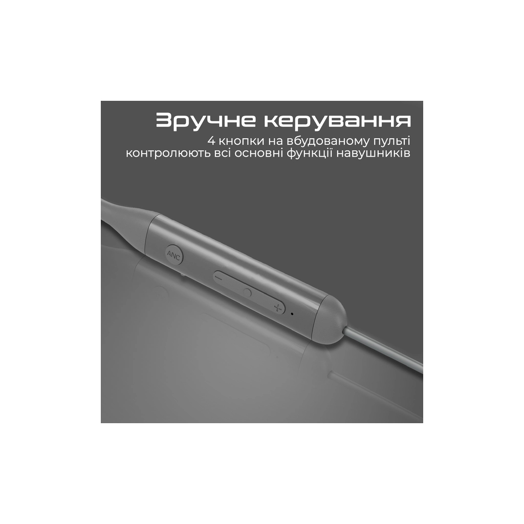 Навушники Promate ANC Velcon Grey (velcon.grey) - зображення 8