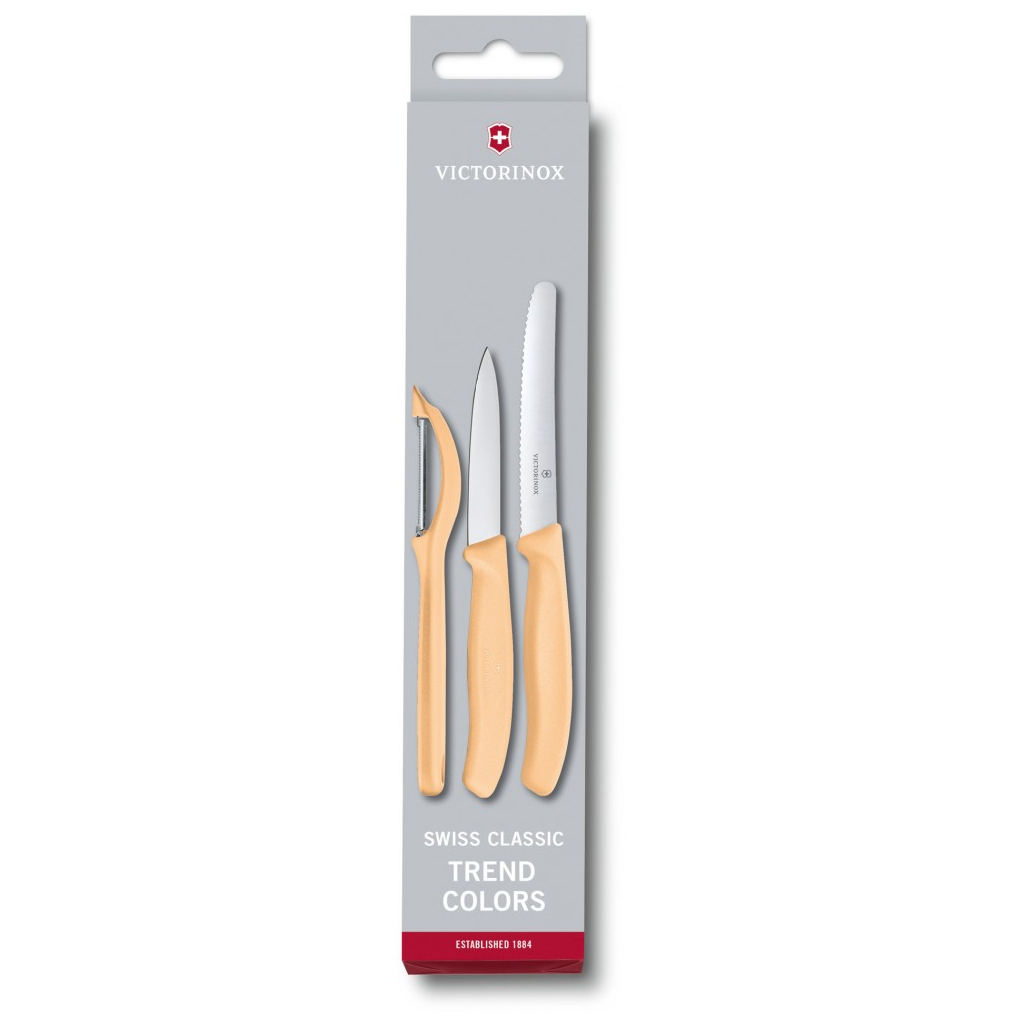 Набір ножів Victorinox SwissClassic Paring Set 3 шт Universal Orange (6.7116.31L92) - зображення 1