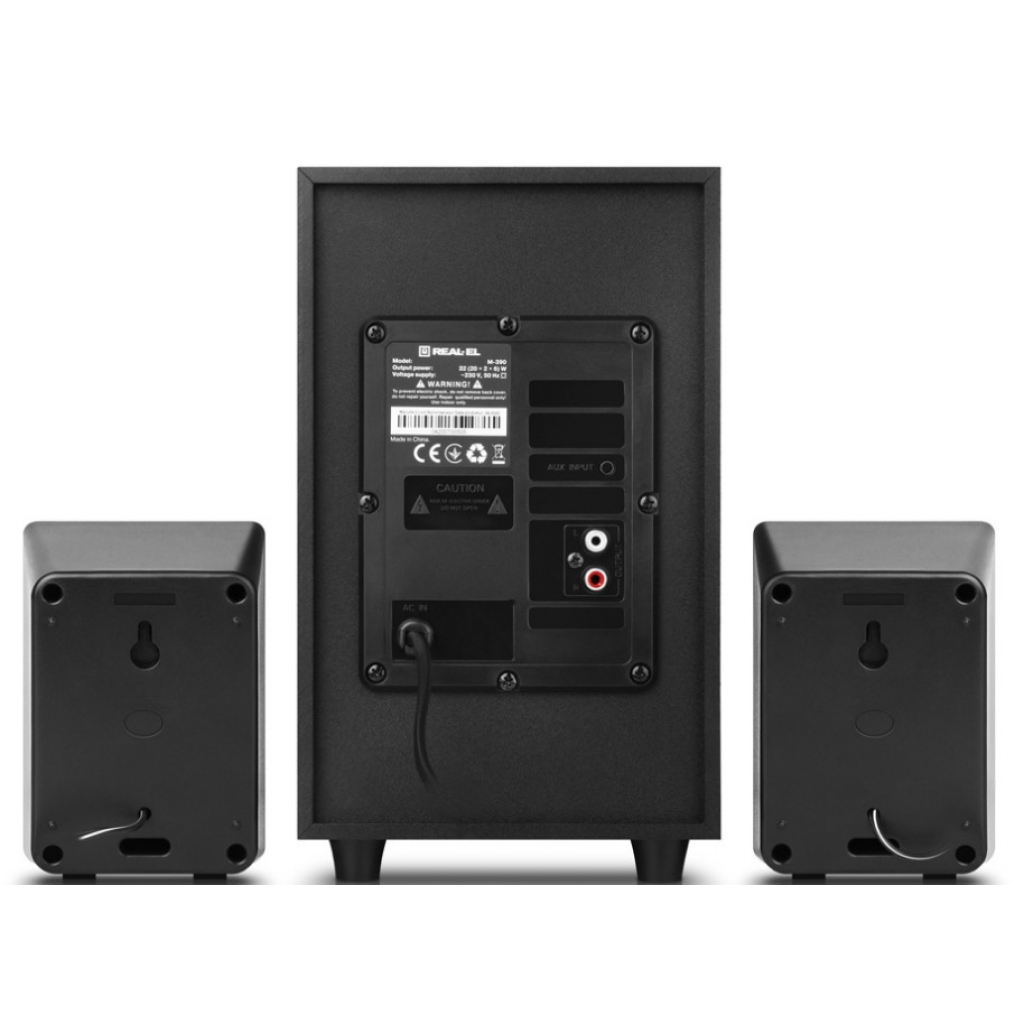 Акустична система REAL-EL M-390 Black - зображення 5