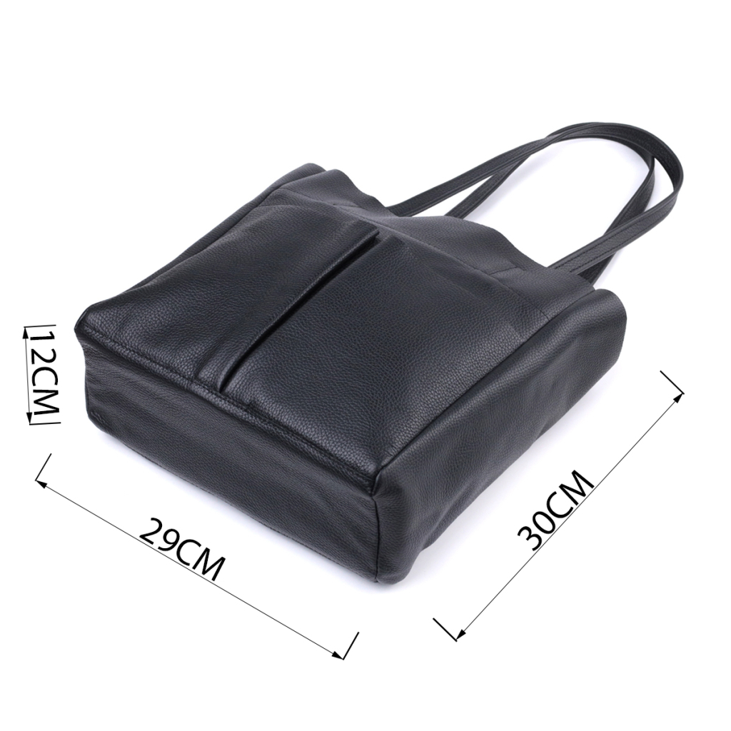 Сумка Shvigel З натуральної шкіри Чорна (22845) - зображення 3