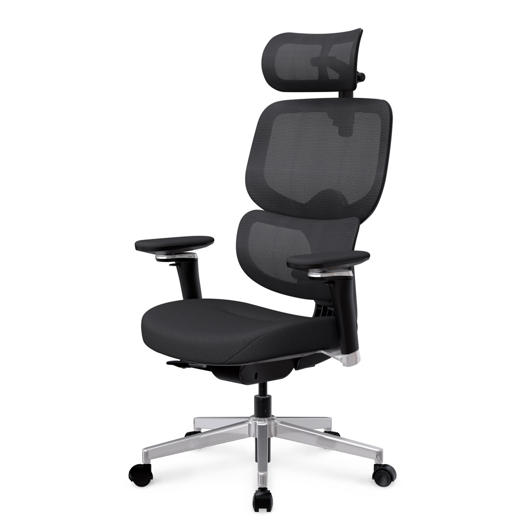 Офісне крісло Mealux D2 Air Fabric Black (HF-D2 F/B) - зображення 3