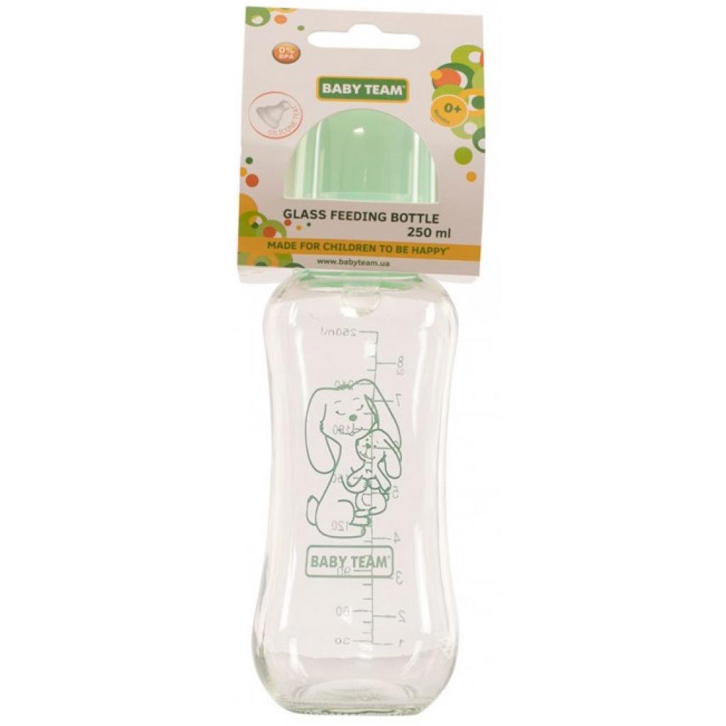 Пляшечка для годування Baby Team Скляна 250мл 0+ (1211) - зображення 1