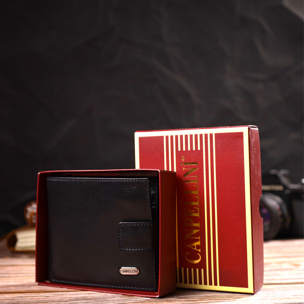Гаманець Canpellini З натуральної шкіри Чорний (21772) - зображення 10