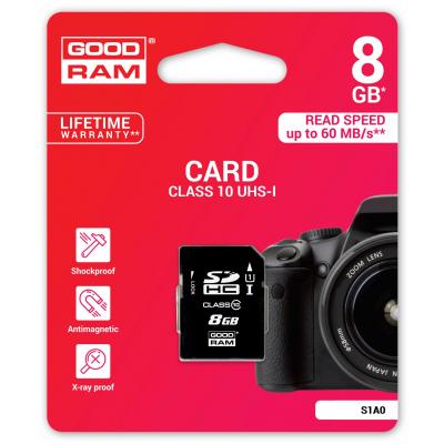 Карта пам'яті Goodram 8GB SDHC Class 10 UHS-I (S1A0-0080R11) - зображення 2