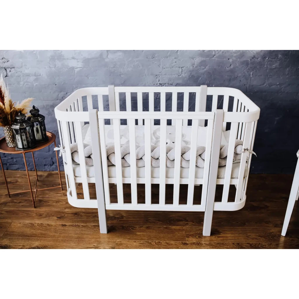 Ліжечко Angelo Magic біле (біло-сіре) 120х60 (12001) - зображення 3