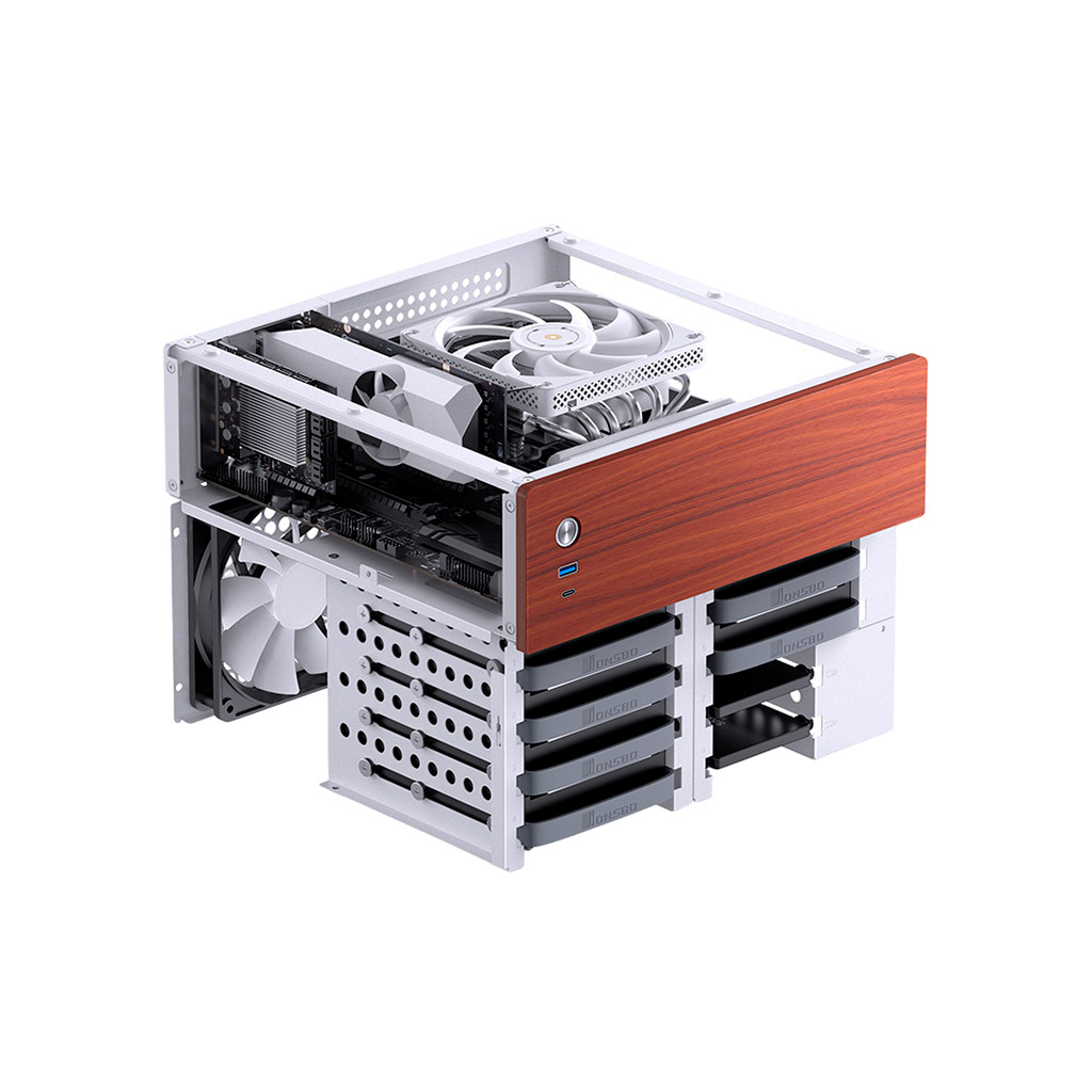 Корпус JONSBO Корпус JONSBO N4 White (N4 White) - зображення 6