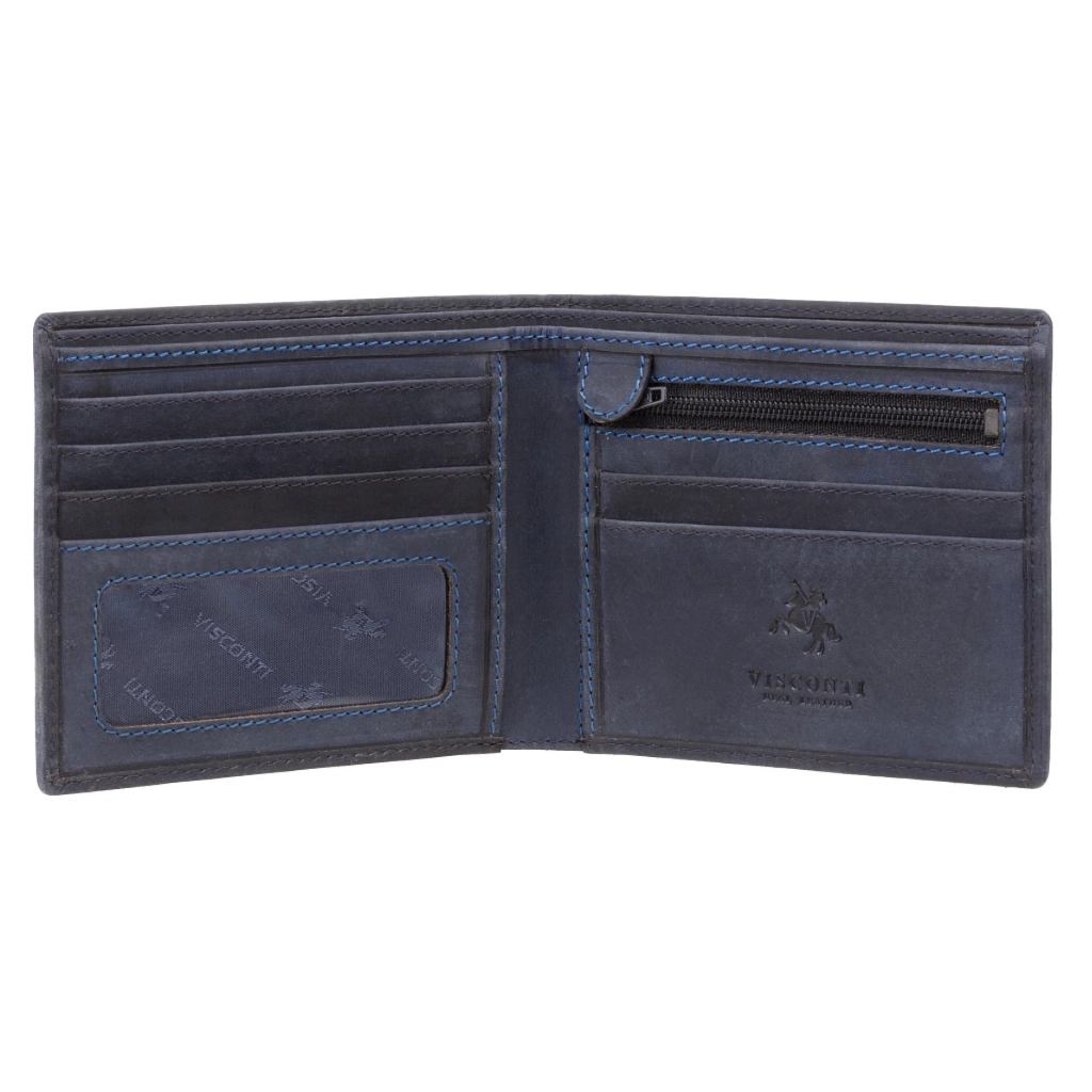 Гаманець Visconti 707 Shield Oil Blue (707 OIL BLUE) - зображення 3