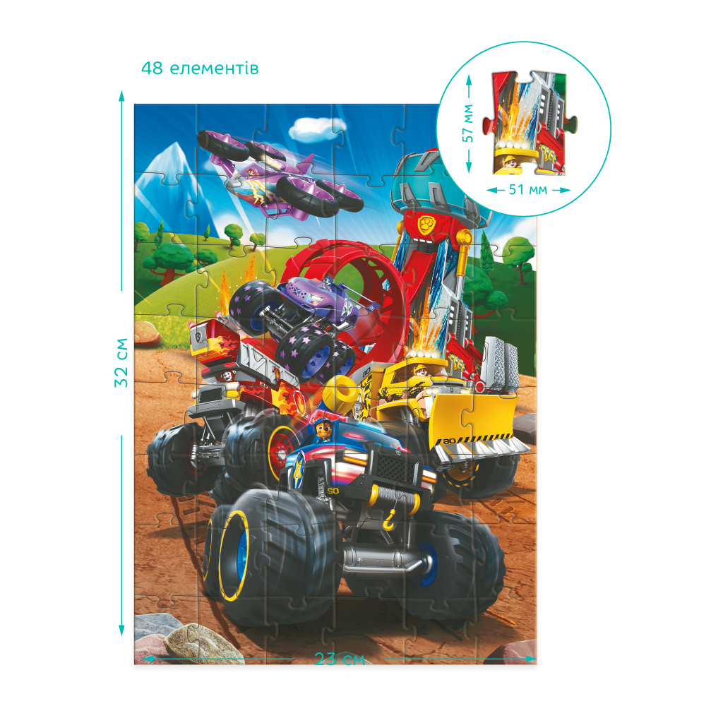 Пазл DoDo на 48 елементів Paw Patrol. Rescue Wheels (200524) - зображення 4