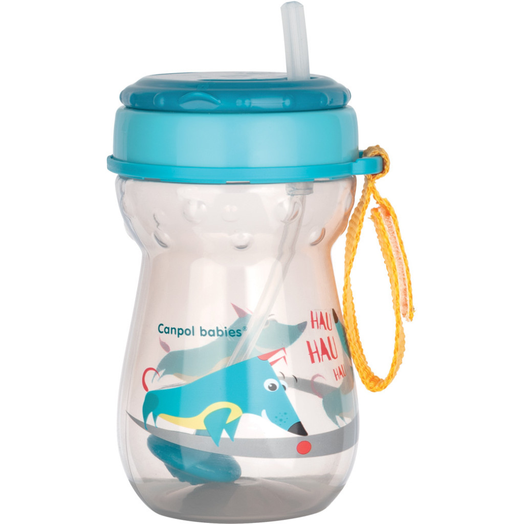 Поїльник-непроливайка Canpol babies зі складаною силіконовою трубочкою з обважнювачем 350 мл (56/518) - зображення 2