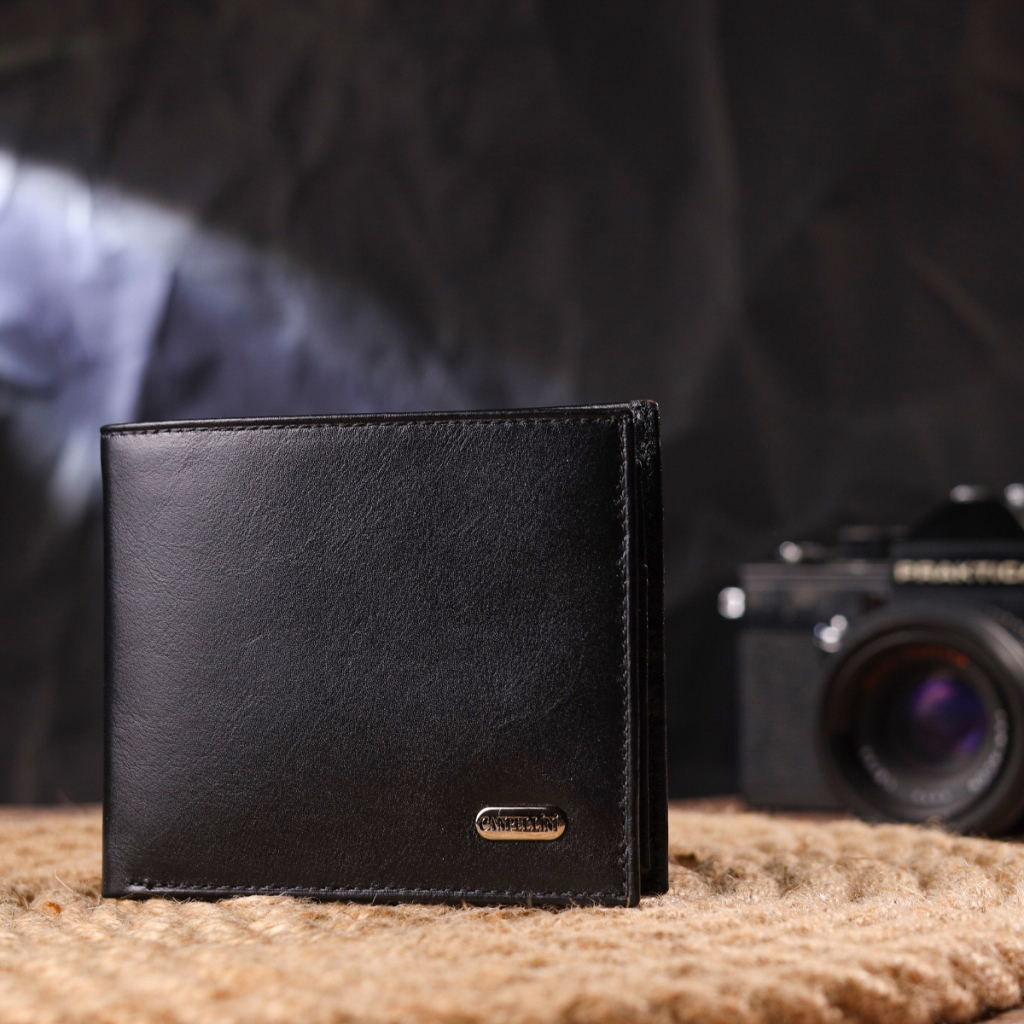 Гаманець Canpellini З натуральної шкіри Чорний (21579) - зображення 8