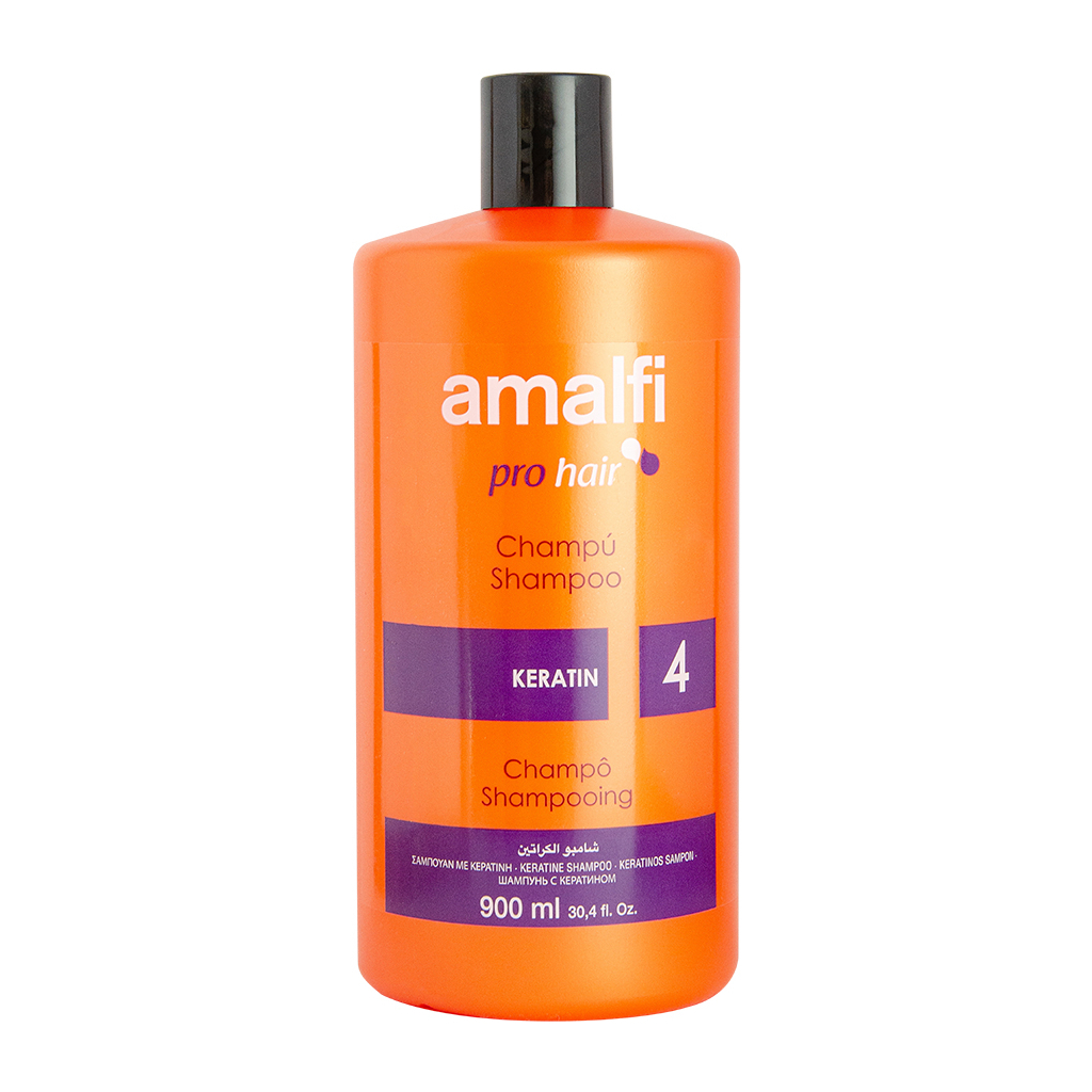 Шампунь Amalfi професійний з кератином Відновлюючий 900 мл (8414227659484) - зображення 1